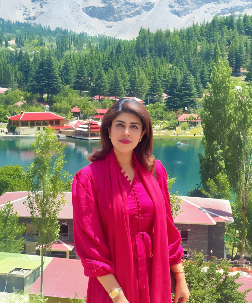 Journalist , News Anchor and Traveller Mariam Zafar Enjoys a Scenic Retreat at Shangrila Resort, Skardu