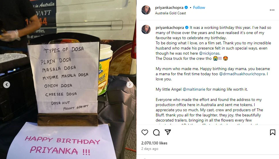 Nick Jonas Surprises Wife Priyanka Chopra on Her Birthday with a Heartfelt Gesture