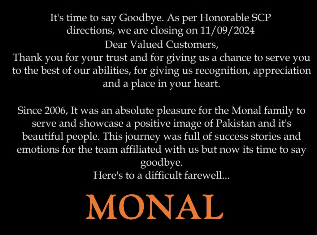 Islamabad's Iconic Monal Restaurant to Close Forever A Supreme Court Orders